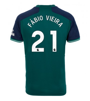 Arsenal Fabio Vieira #21 Tercera Equipación 2023-24 Manga Corta